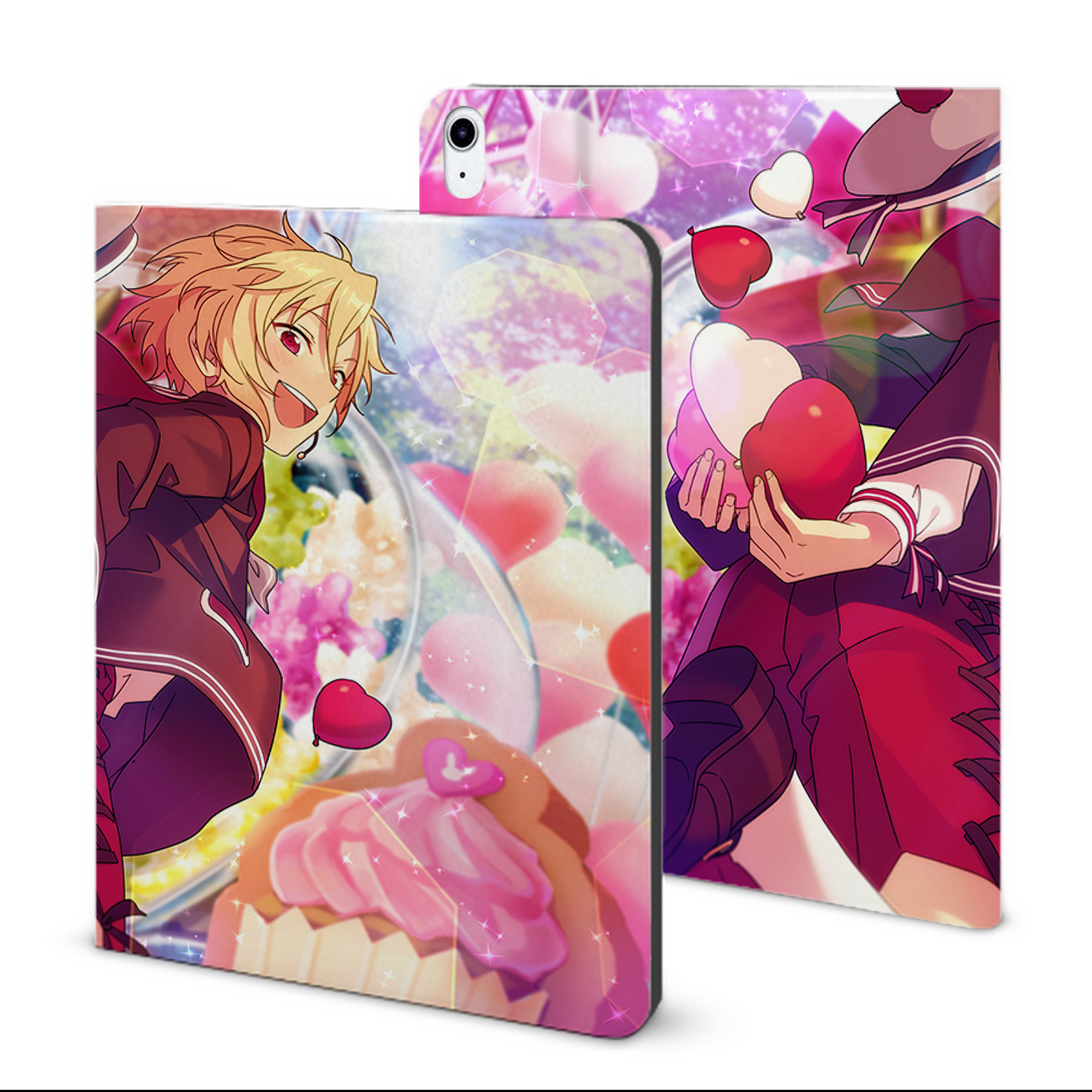 （画像用） あんさんぶるスターズ! Ensemble Stars IPad ケース ブック型 PUレザー TPU 耐衝撃 軽量 薄型 ペン収納なし 全面保護 IPad 各モデル対応